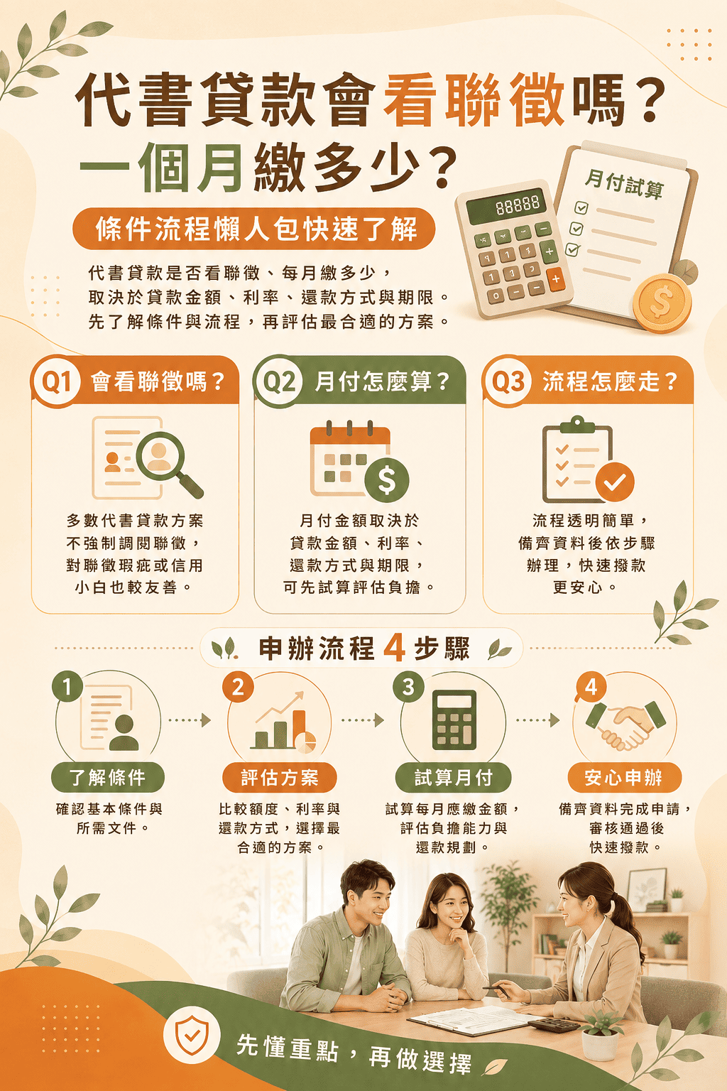 代書貸款會看聯徵嗎?一個月繳多少?條件流程懶人包快速了解